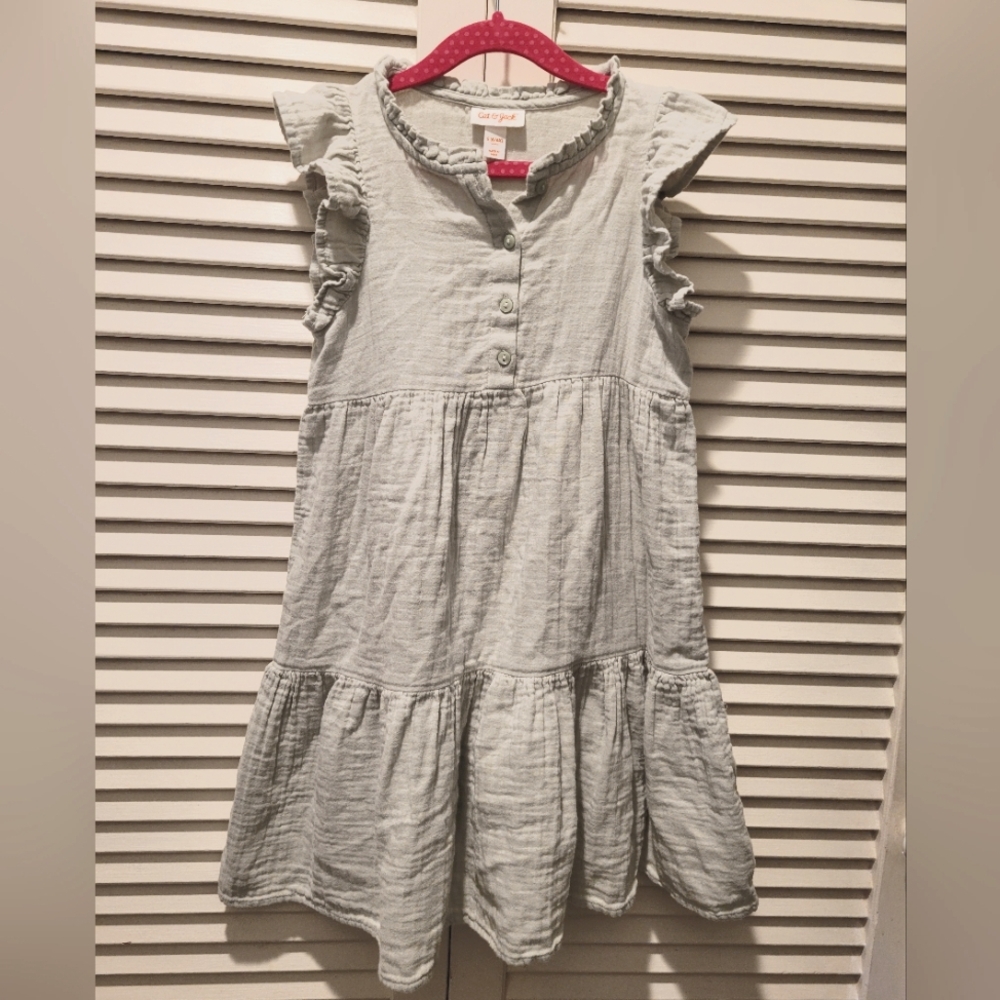 Cat & Jack Light Green Ruffle Dress